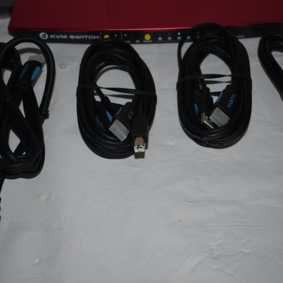 HDMI 4K KVM Switch 2 port HKS0201A2U Supports UHD 4K 60Hz Mouse Keyboard - Picture 6 of 9